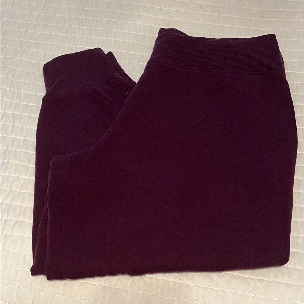 Athleta by Gap Deep Purple Maroon High Waist Jogger Pants | Size 1X - Picture 9 of 15